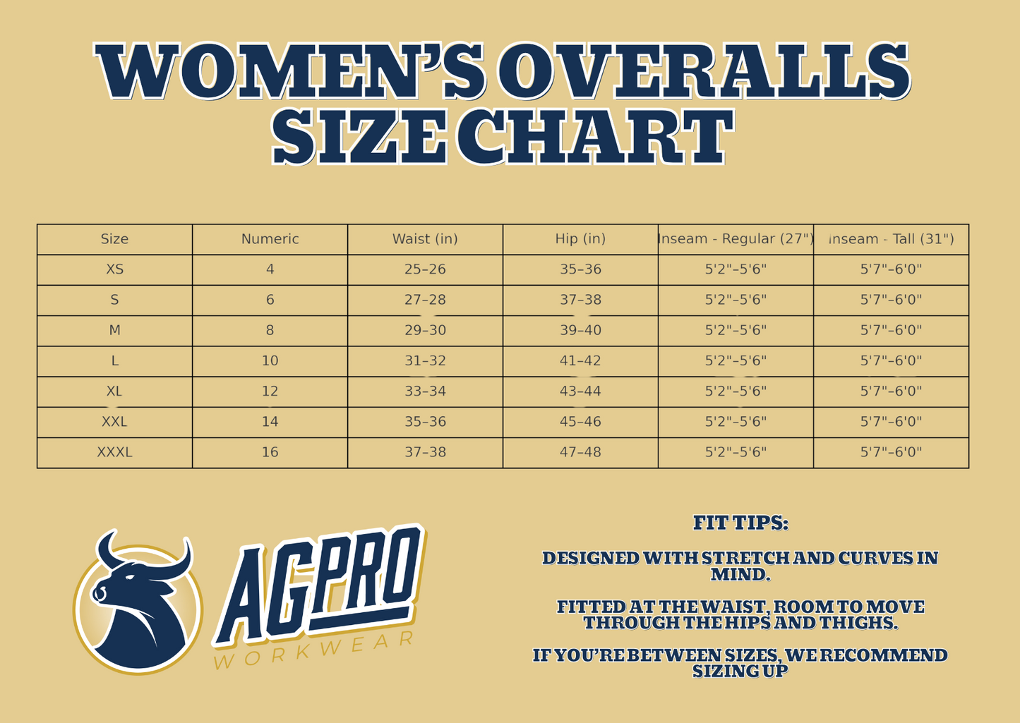 AgPro Women's Overalls - Bloom