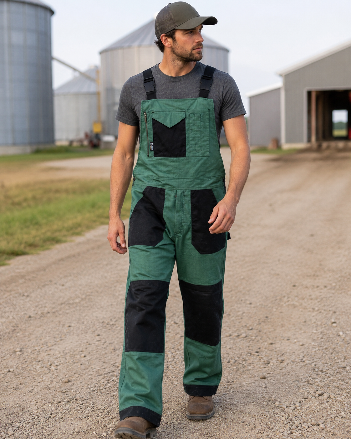 ChoreAll™ - AgPro Workwear® Men's Bibs - Green